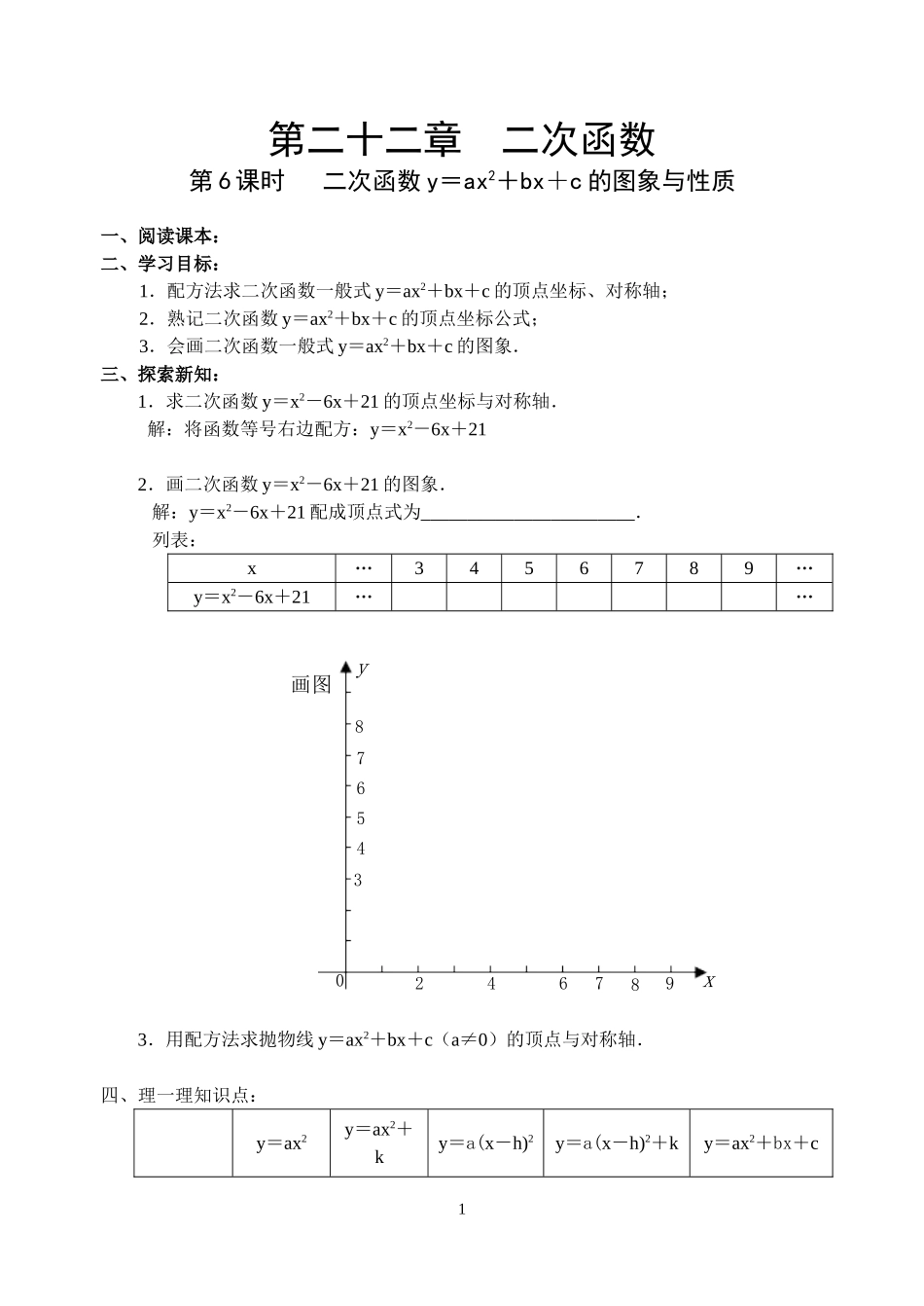 22.6 二次函数导学案.doc_第1页