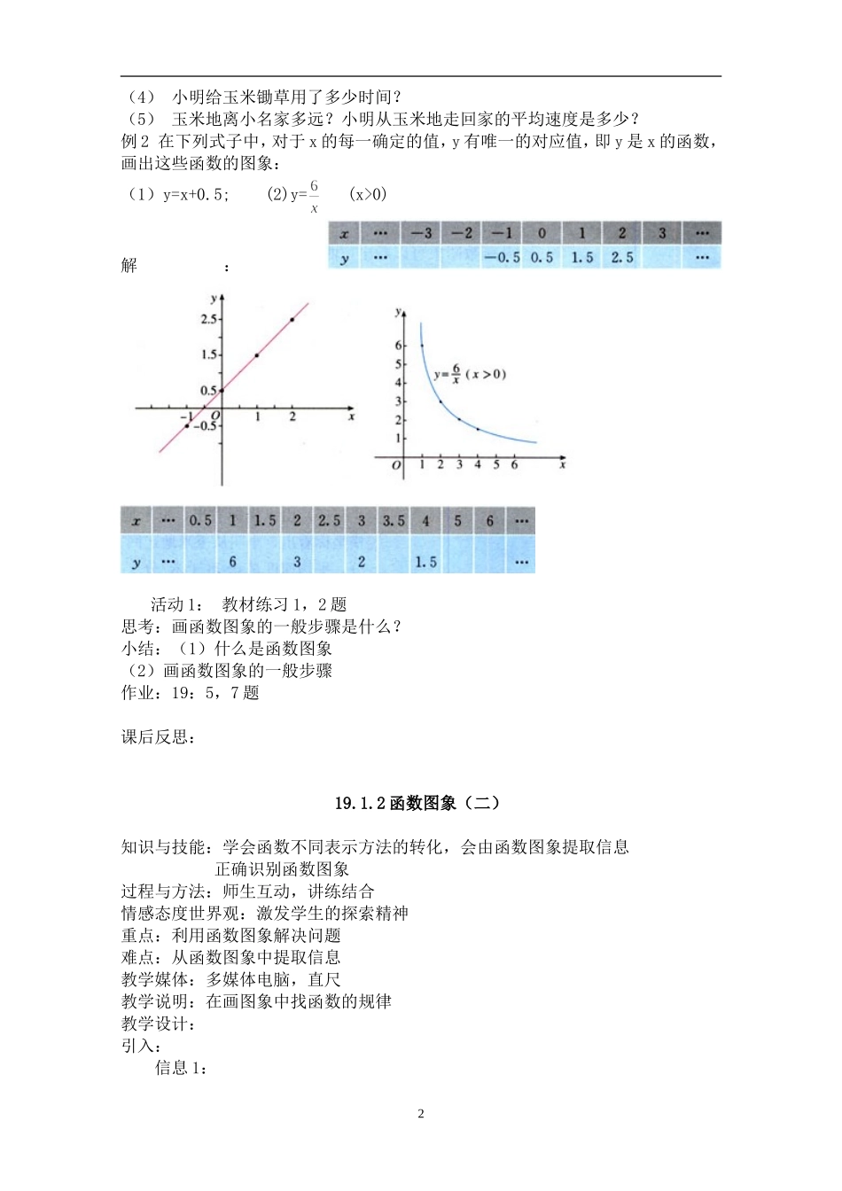 19.1.2 函数的图象　　教案2.doc_第2页