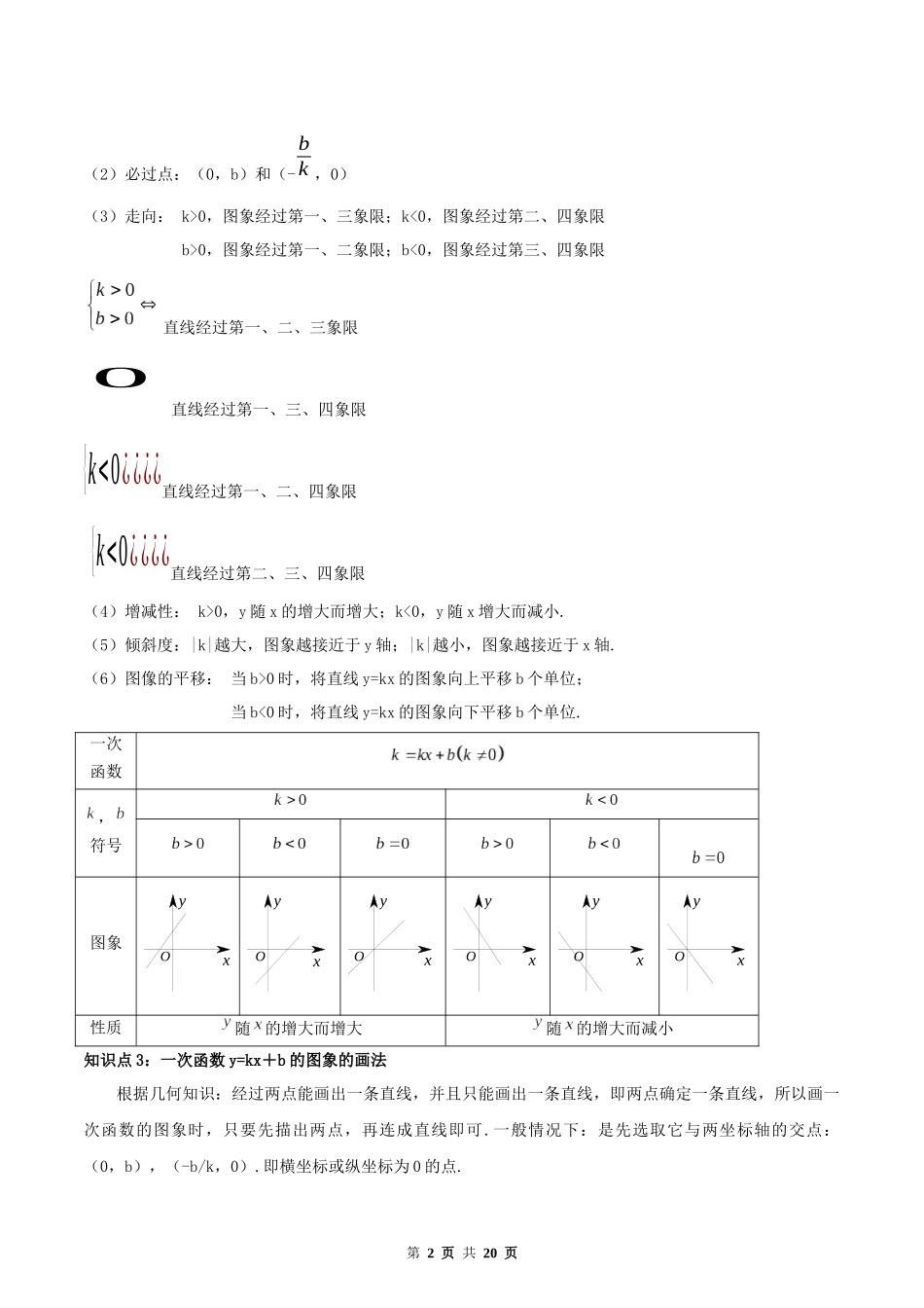 19.2 一次函数（解析版）-2020-2021学年八年级数学下册精讲精练（人教版）.docx_第2页