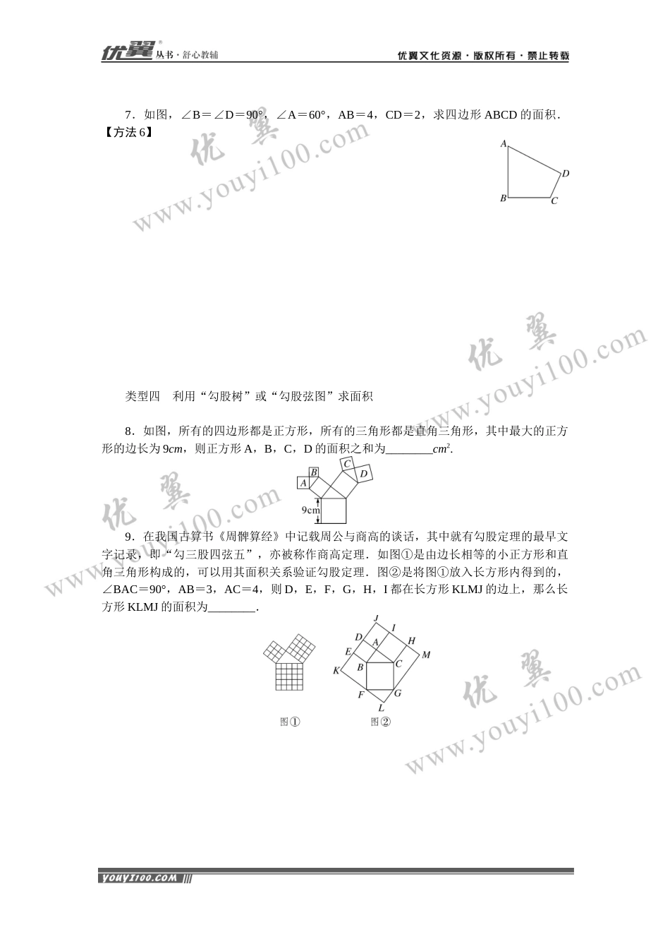 解题技巧专题：勾股定理与面积问题.docx_第2页