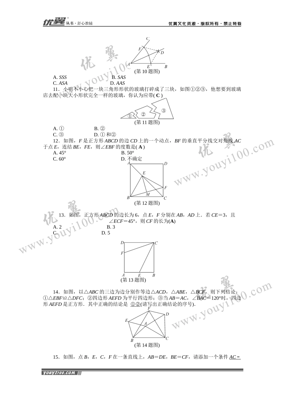 专题练习：全等三角形.docx_第3页