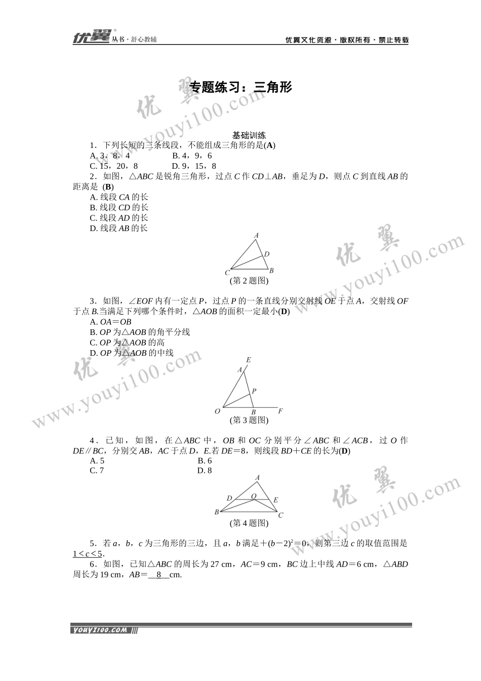 专题练习：三角形.docx_第1页