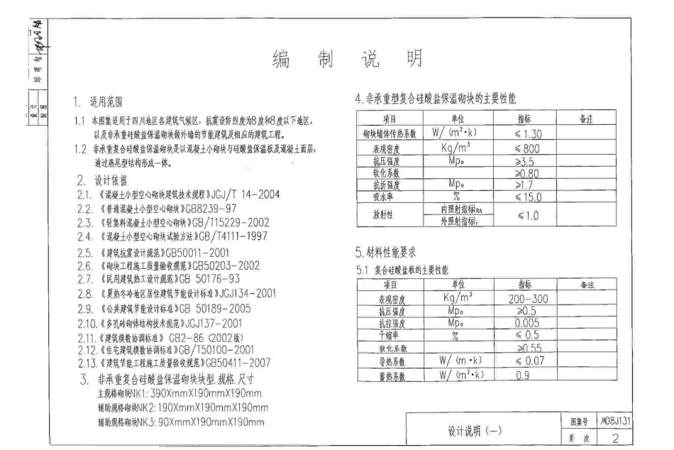 川08J131 复合硅酸盐保温砌块填充墙构造图集.pdf_第2页