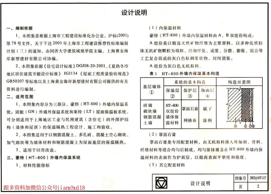 2003沪JT-117 HJHA建筑围护结构保温构造(HT-800内保温、GN外保温、LT屋面保温) (2).pdf_第3页