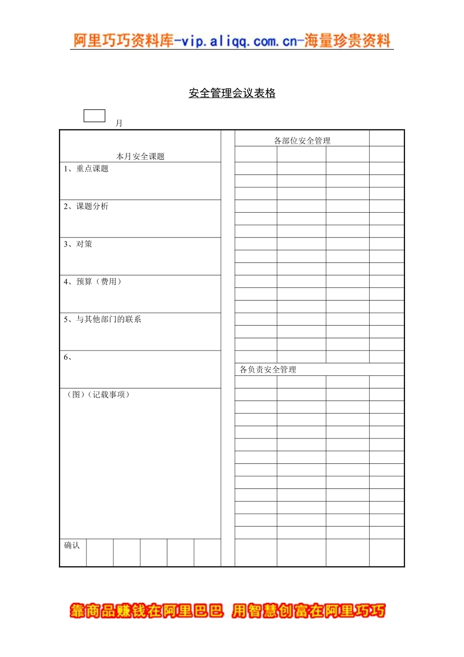 安全管理会议表格.pdf_第1页