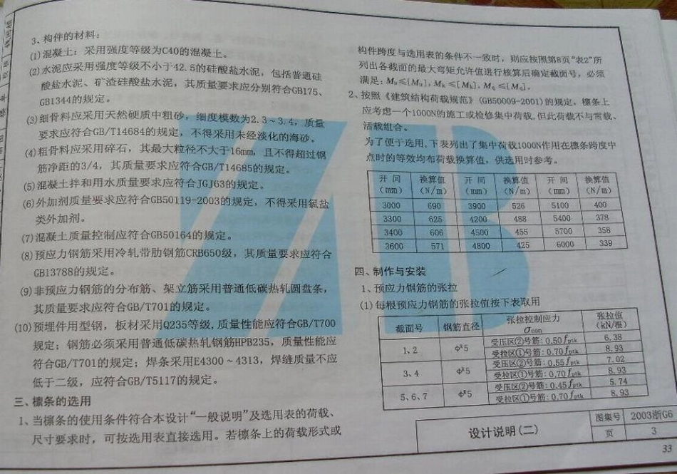 2003浙G6 预应力混凝土矩形檩条.pdf_第3页