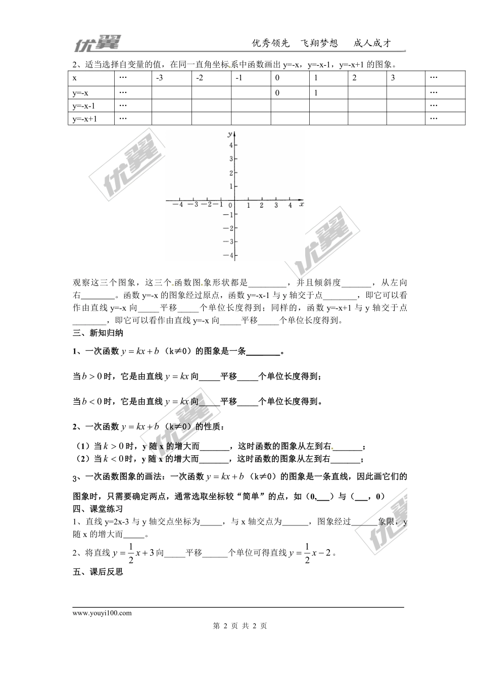 19.2.2 第2课时 一次函数的图象与性质.pdf_第2页