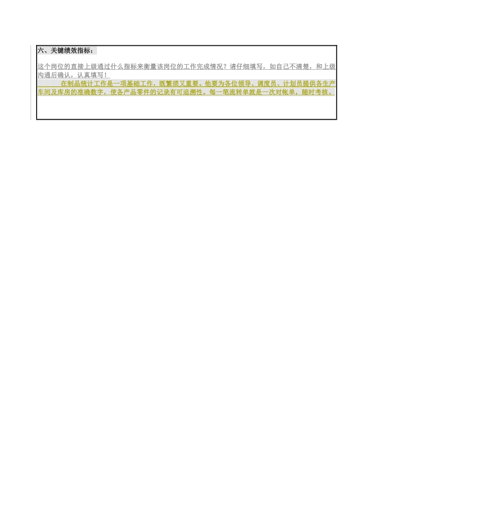 生产安全部在制品统计岗位说明书.pdf_第3页