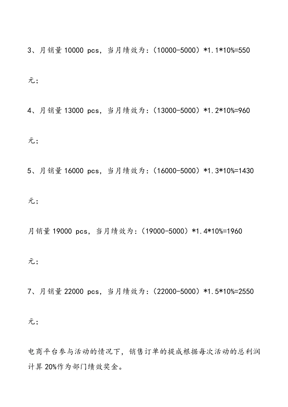 互联网+淘宝天猫电商平台销售奖励制度及实施方案.pdf_第3页