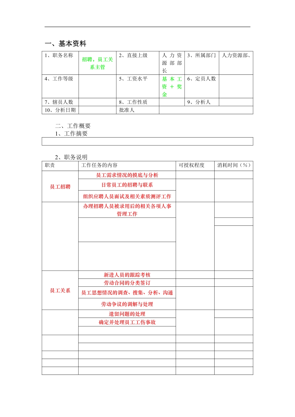 华彩- 招聘，员工关系主管.pdf_第1页