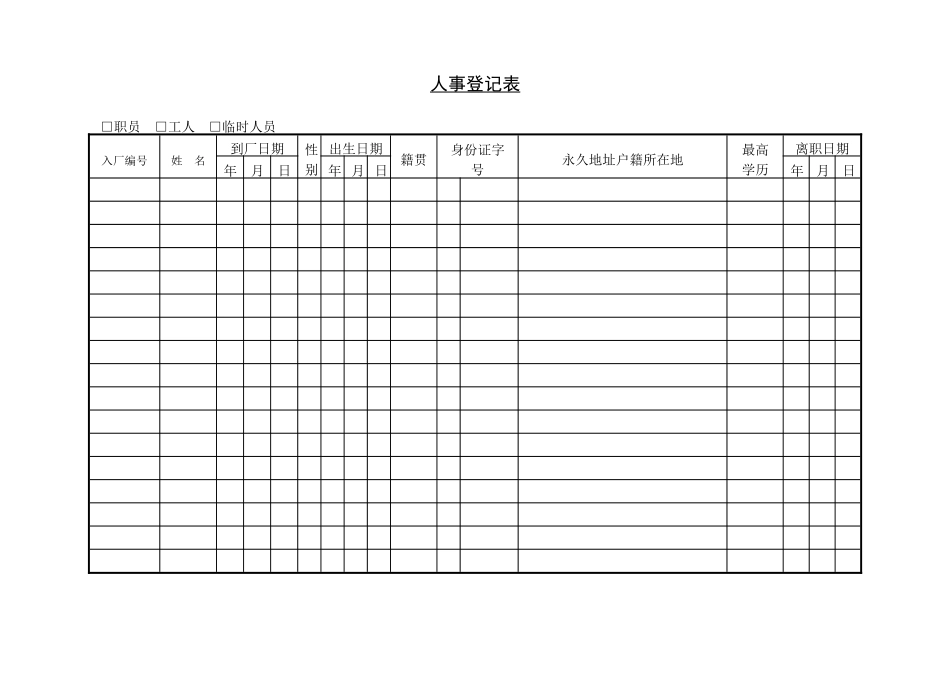 第十四节 人事登记表.DOC_第1页