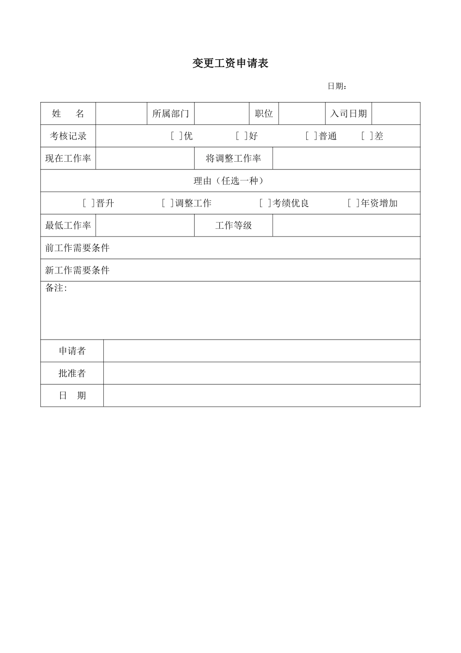 变更工资申请表.pdf_第1页