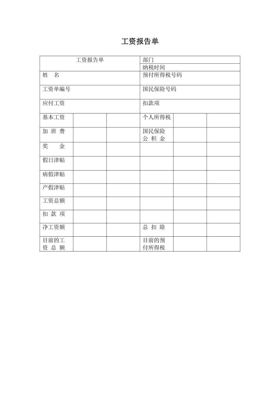 工资报告单.pdf_第1页