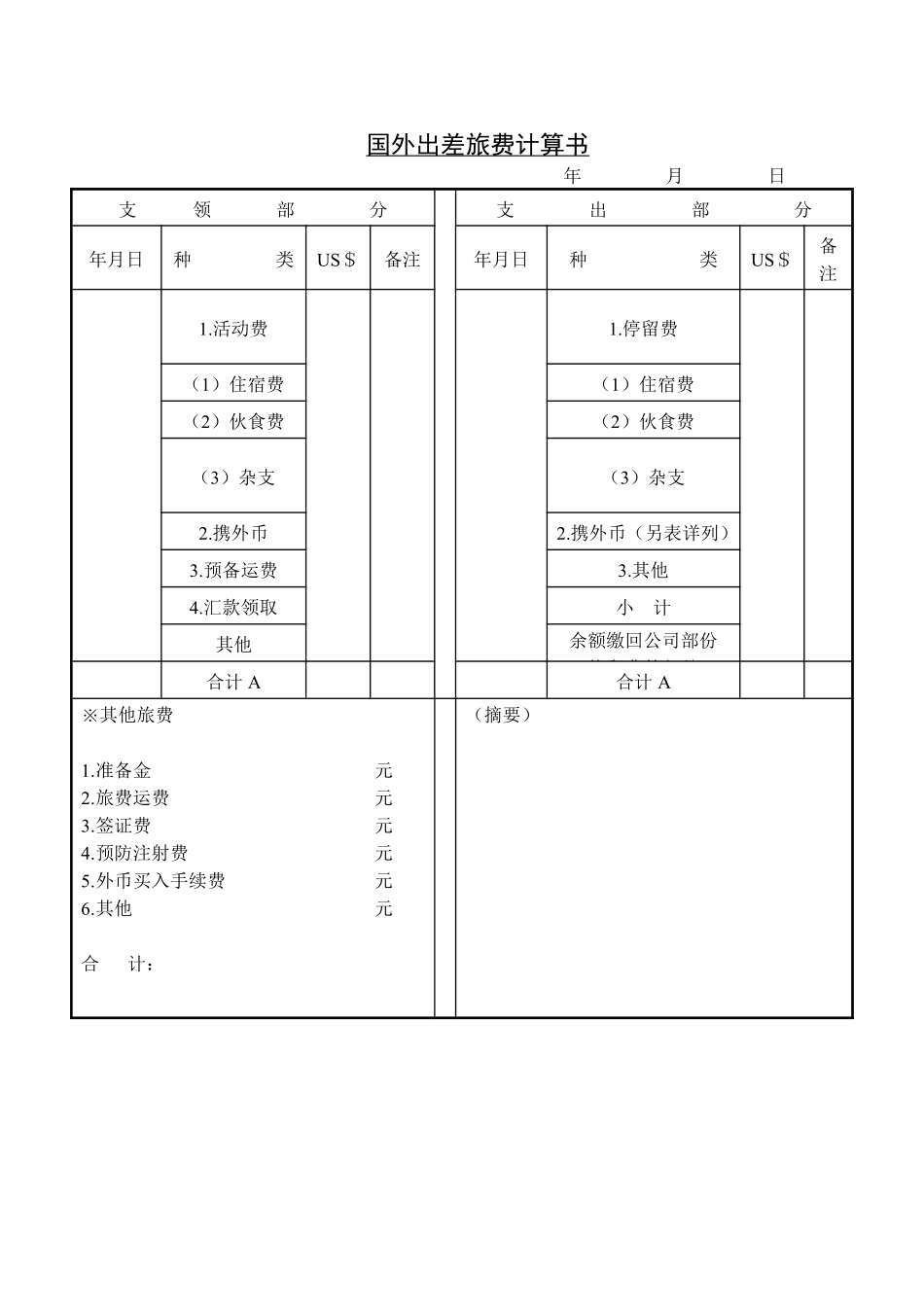 第六节 国外出差旅费计算书.pdf_第1页