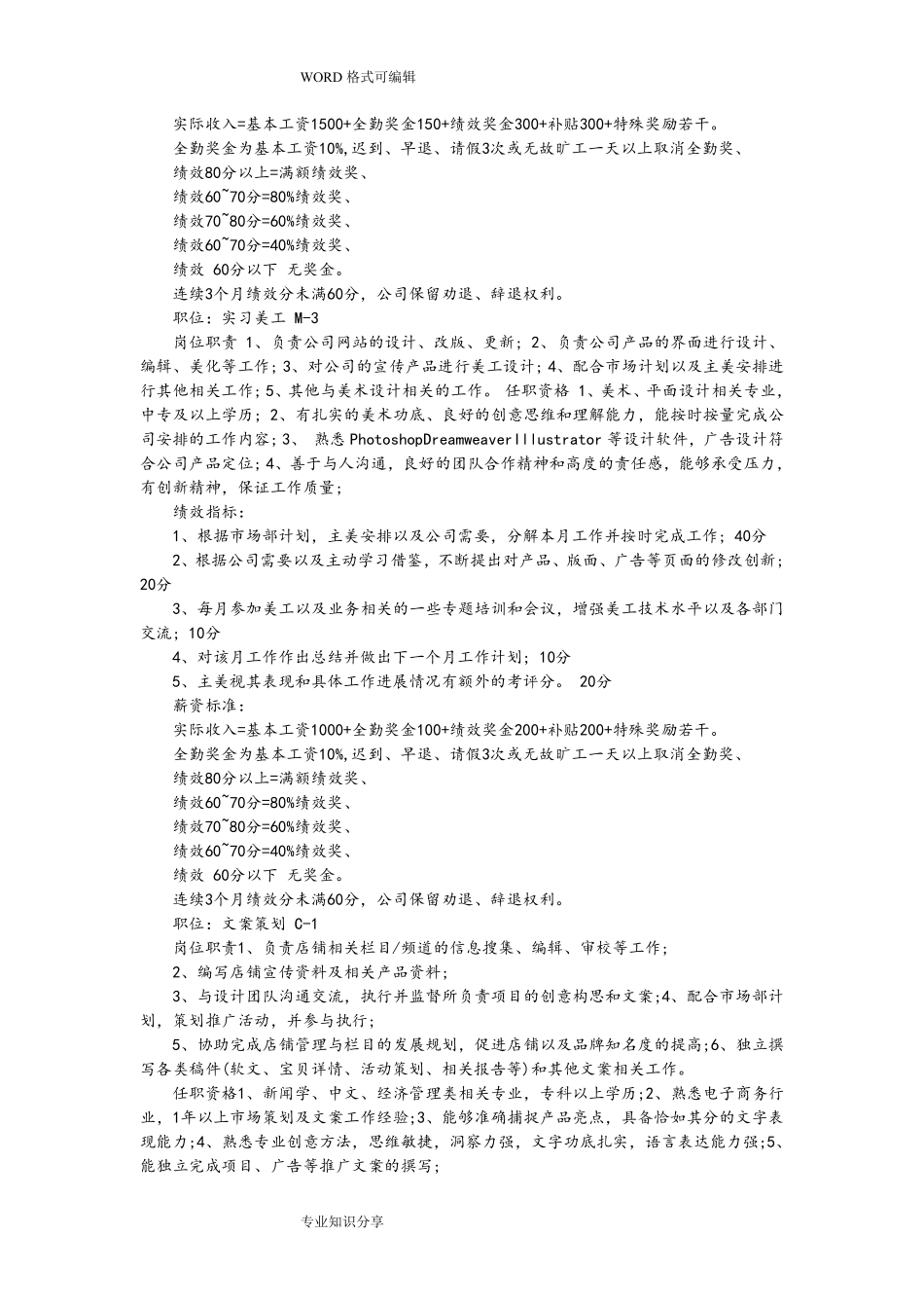 电商之工作职责和绩效考核制度-电子商务.pdf_第3页