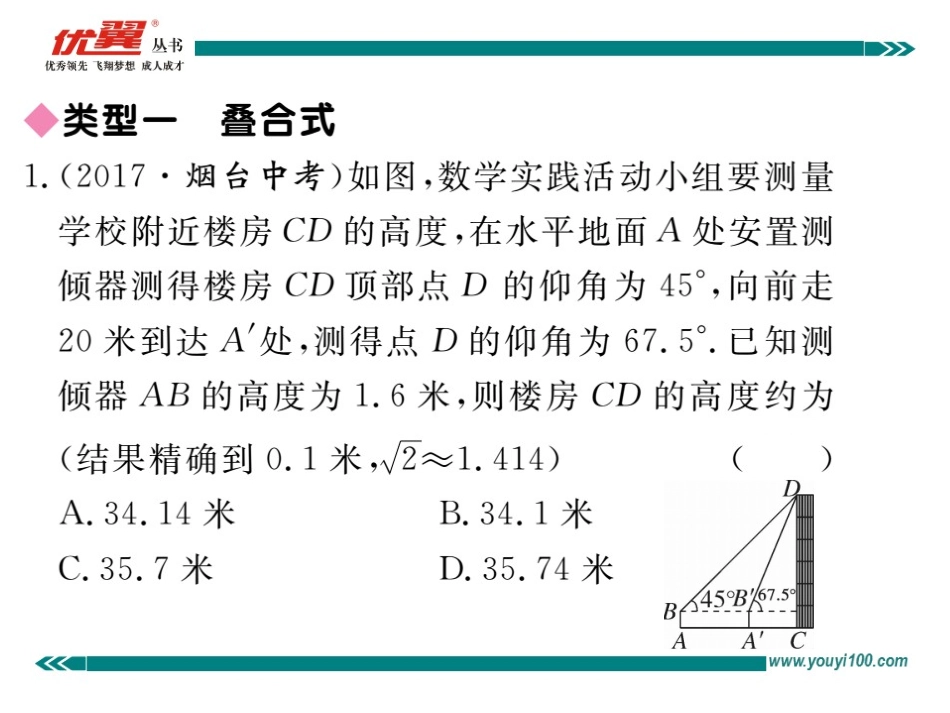 模型构建专题：解直角三角形应用中的基本模型.ppt_第2页