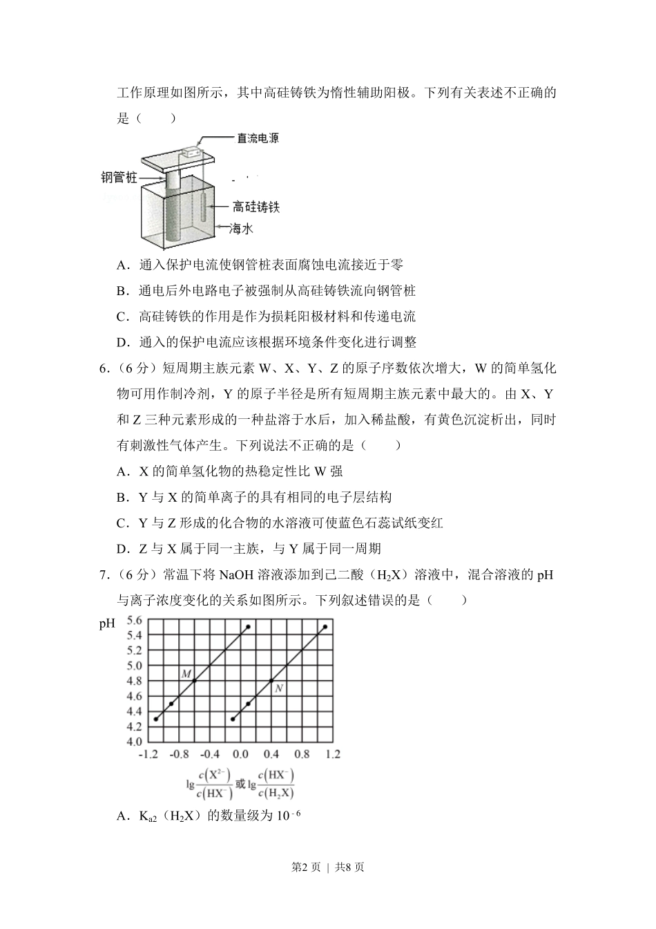 2017年高考化学试卷（新课标Ⅰ）（空白卷）.pdf_第2页