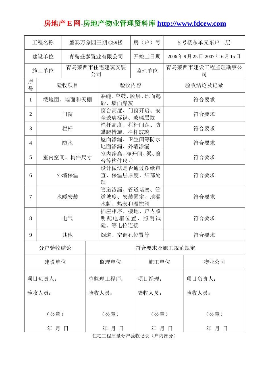 住宅工程质量分户验收记录.doc_第3页