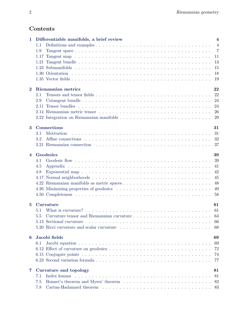 黎曼几何讲义RiemannGeo.pdf_第2页