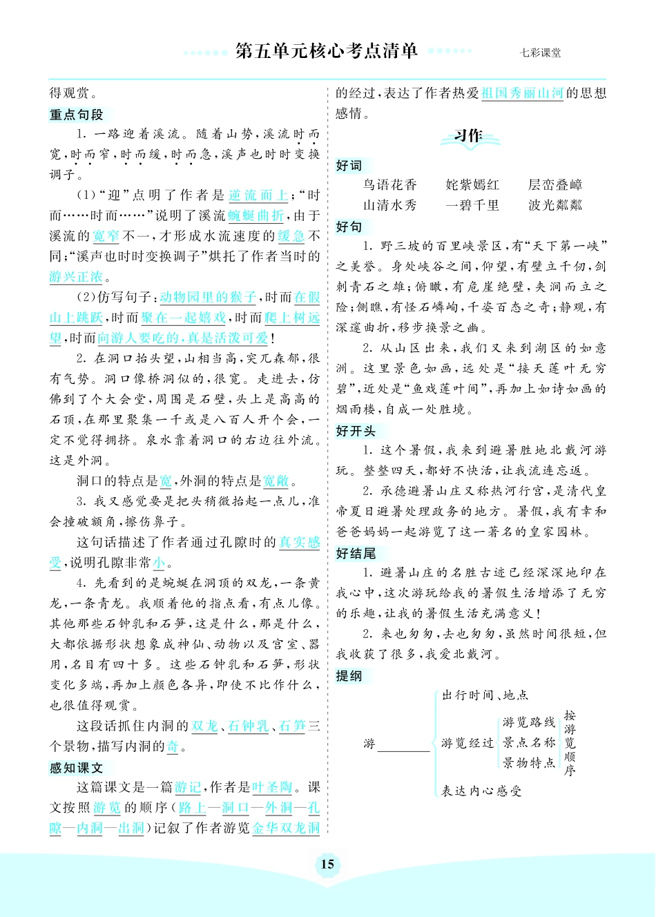 第五单元核心考点清单.pdf_第2页