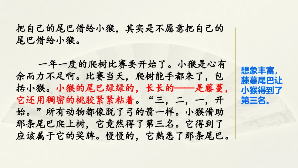 范文1：没有尾巴的小猴.pptx_第2页