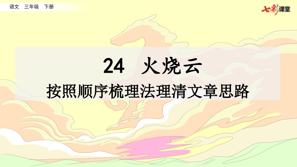 名师讲重点课件24火烧云（按照顺序梳理法理清文章思路）.pptx_第1页