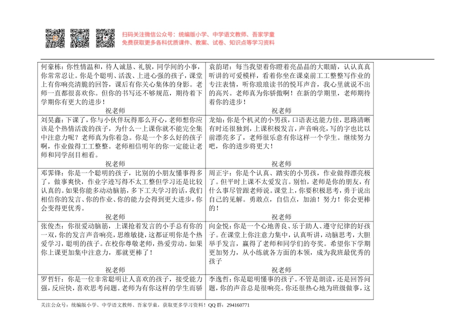 一年级学生评语 (1).doc_第1页