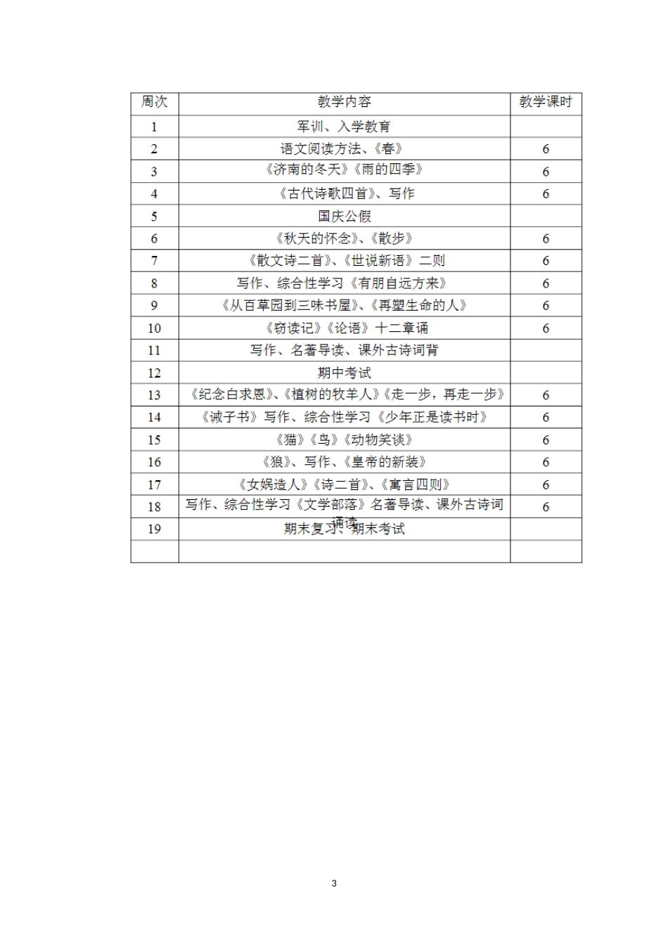 部编本七年级上册语文教学计划.doc_第3页