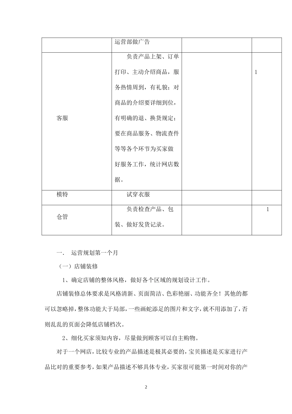 精品-淘宝C店商城前期运营策划书.doc_第2页