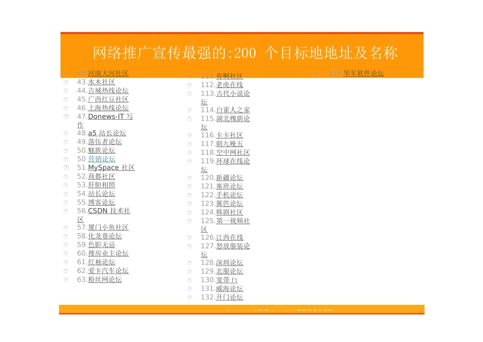 59.网络推广宣传最强的的200个目标地址.doc_第3页