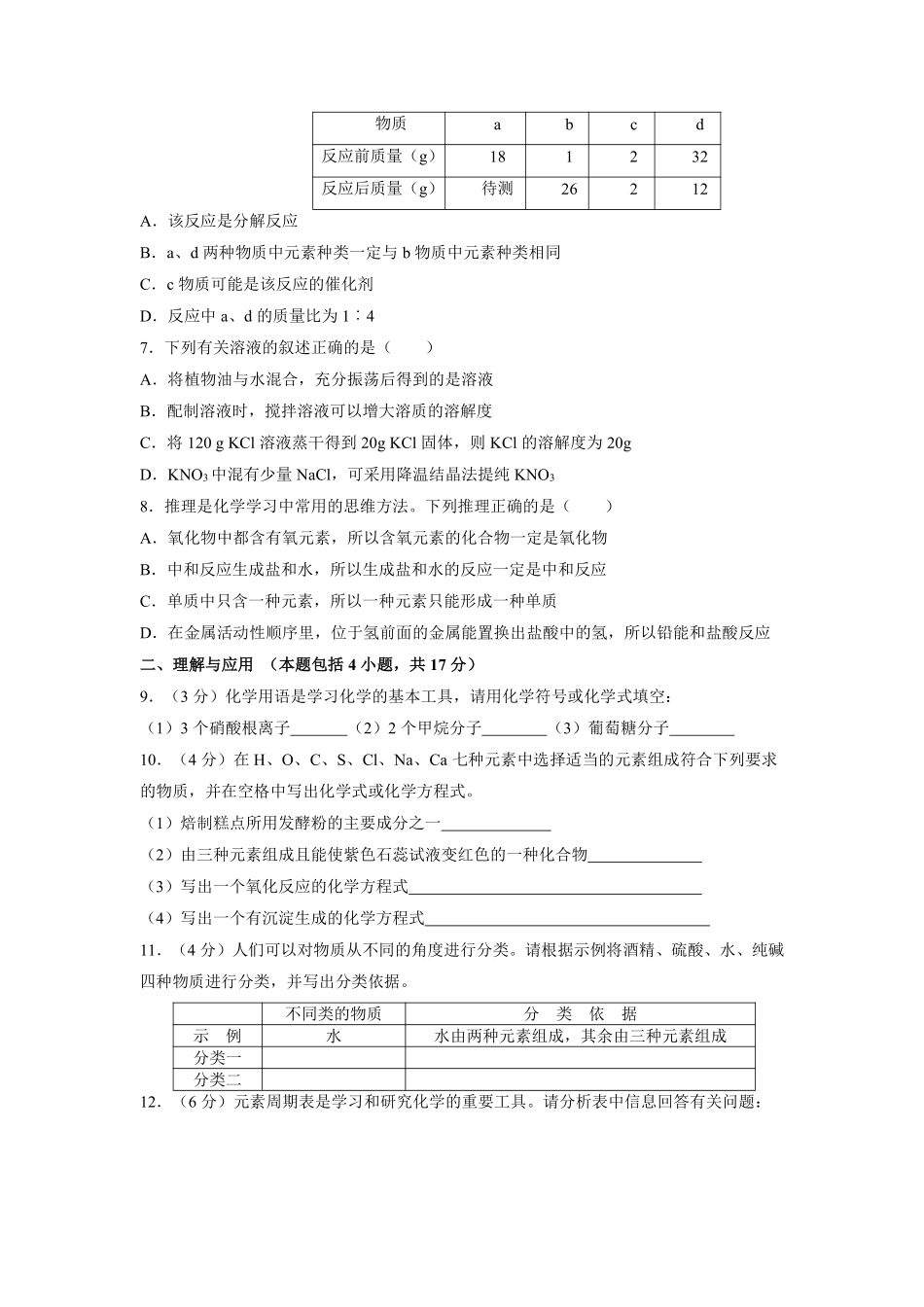 2011年菏泽市中考化学试题及答案.pdf_第2页