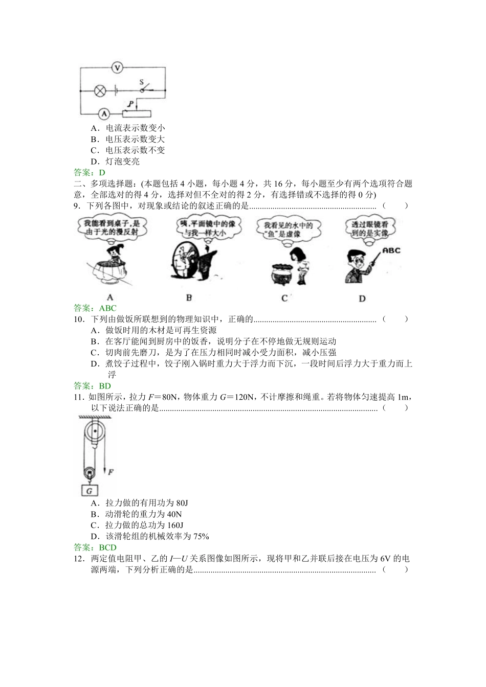 2011年聊城市中考物理试题及答案.pdf_第2页