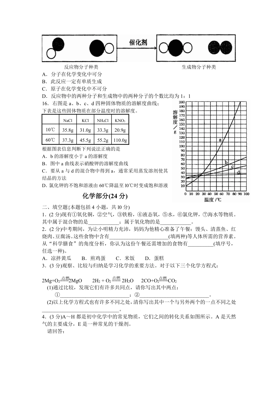 2009年山东省聊城市中考化学试卷及答案.pdf_第2页