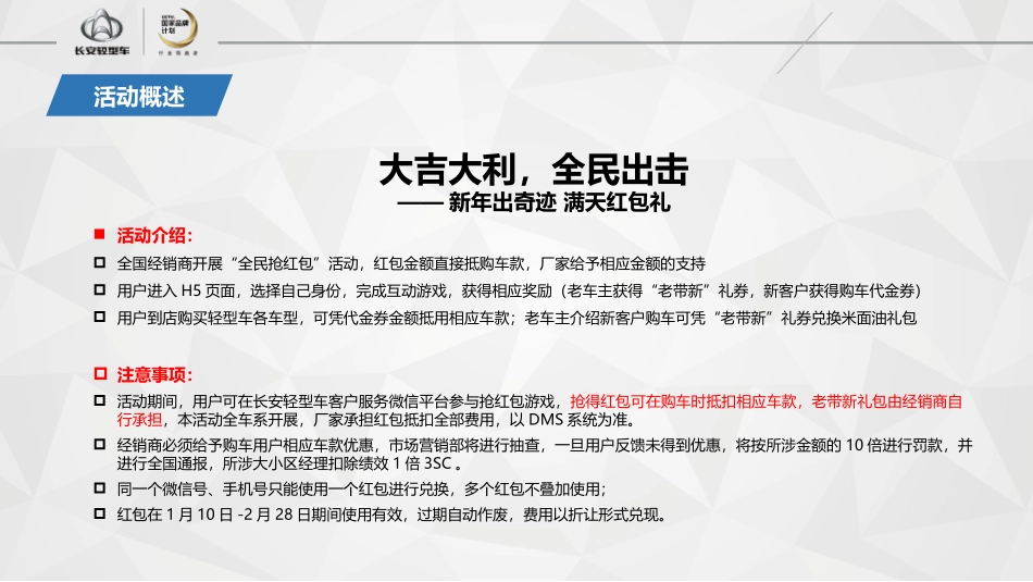 2021年长安轻型车新年抢红包活动执行手册.pptx_第3页