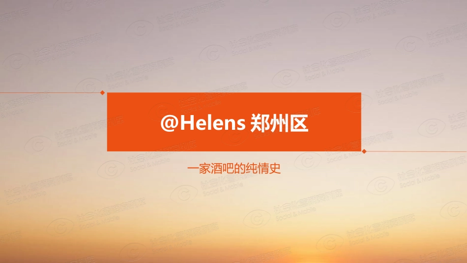 Helens郑州区-本地酒吧的线上营销推广.pdf_第1页