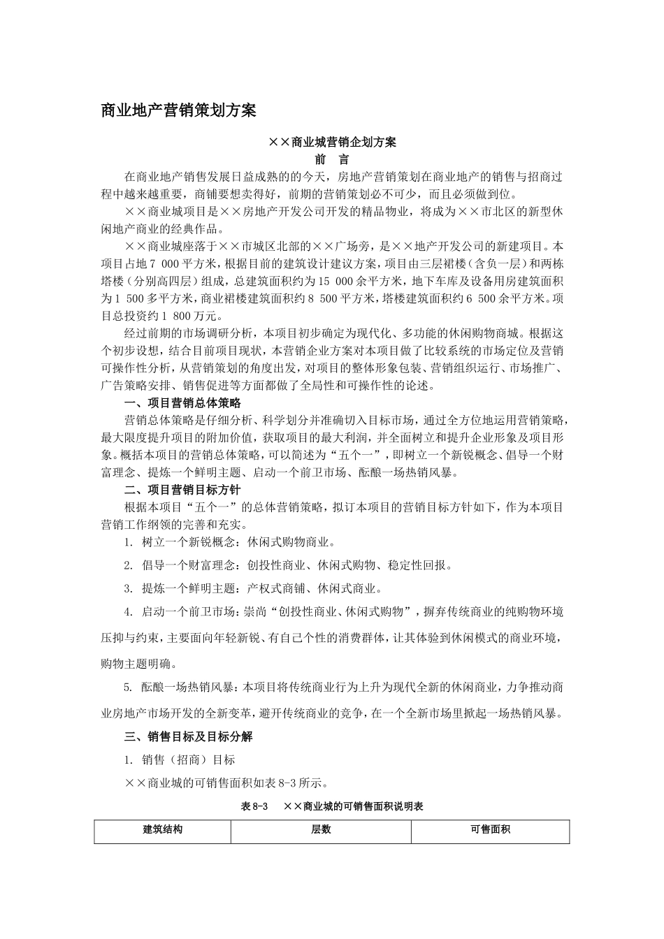 商业地产营销策划方案.doc_第1页