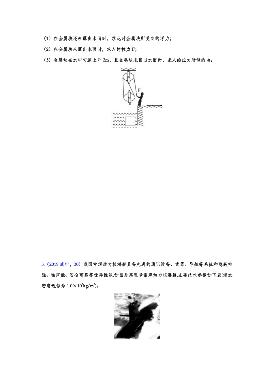 2019年中考物理真题集锦——专题二十二：浮力综合计算（word版含答案）.pdf_第2页