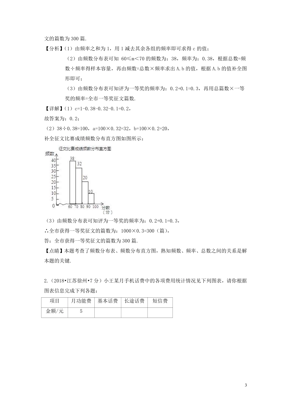 2018年中考数学真题分类汇编第二期专题41阅读理解图表信息包括新定义新运算试题含解析201901253103.pdf_第3页