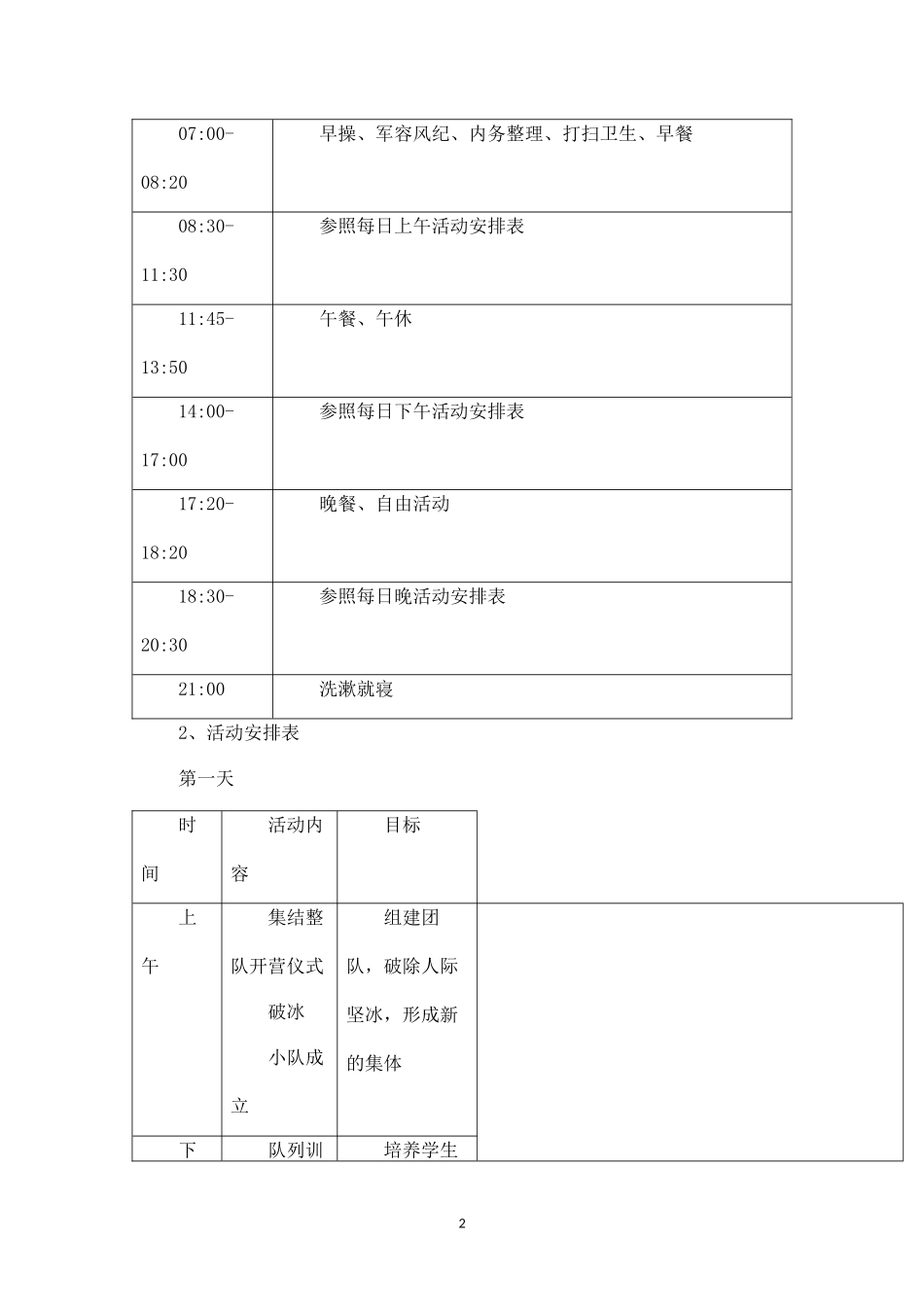 夏令营活动策划方案.docx_第2页