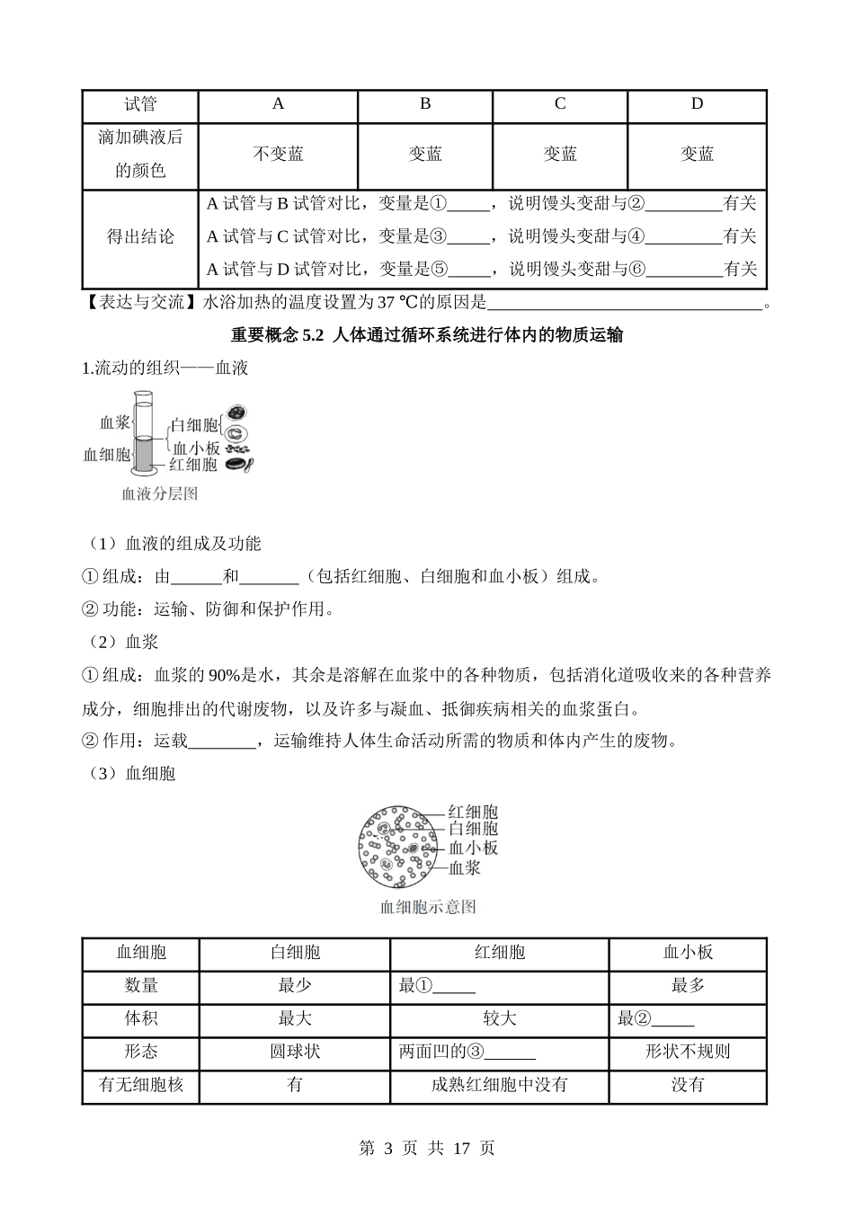 【中考生物】真题分类卷主题05 人体生理与健康（重要概念）.docx_第3页