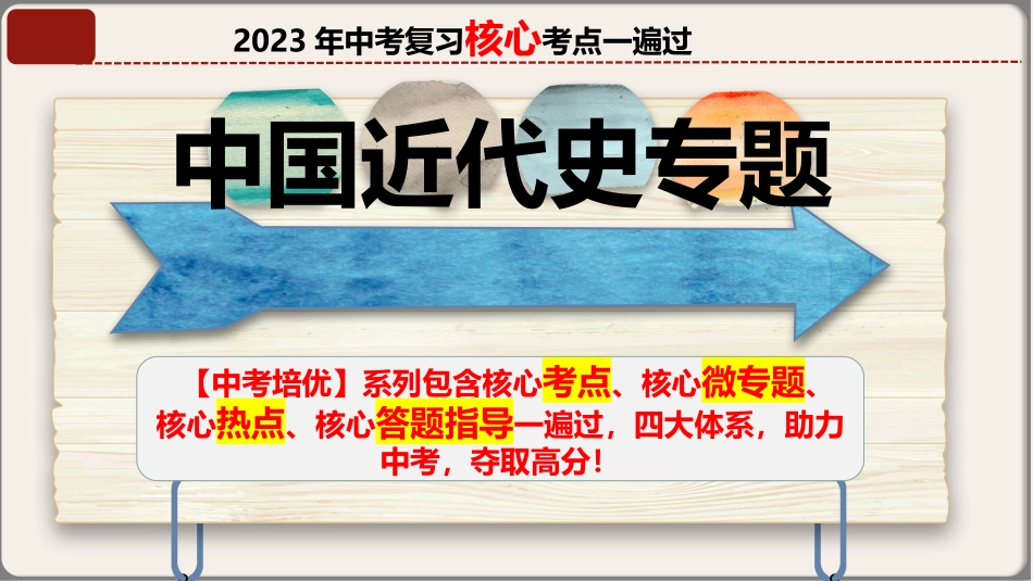 八年级上册（中国近代史）-【中考培优】中考历史核心考点必背知识清单（部编版）.pptx_第1页