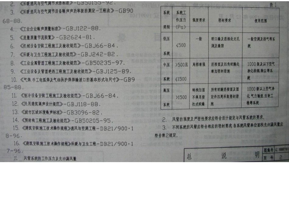 辽1999T101 通风与空调工程安装(一) 风管制作与连接.docx_第2页