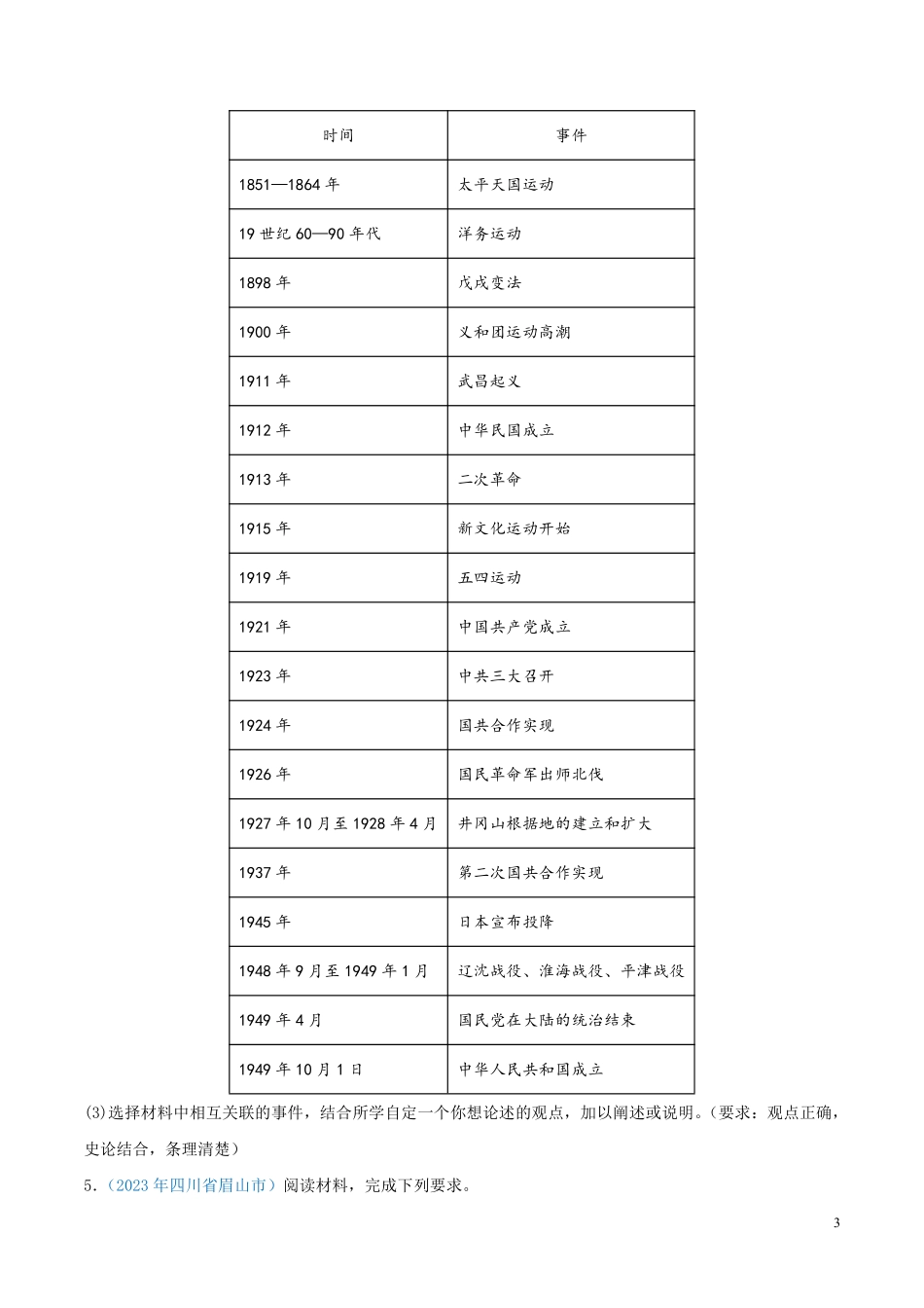 专题15  中华人民共和国的成立和巩固（第01期）（原卷版） 本.pdf_第3页