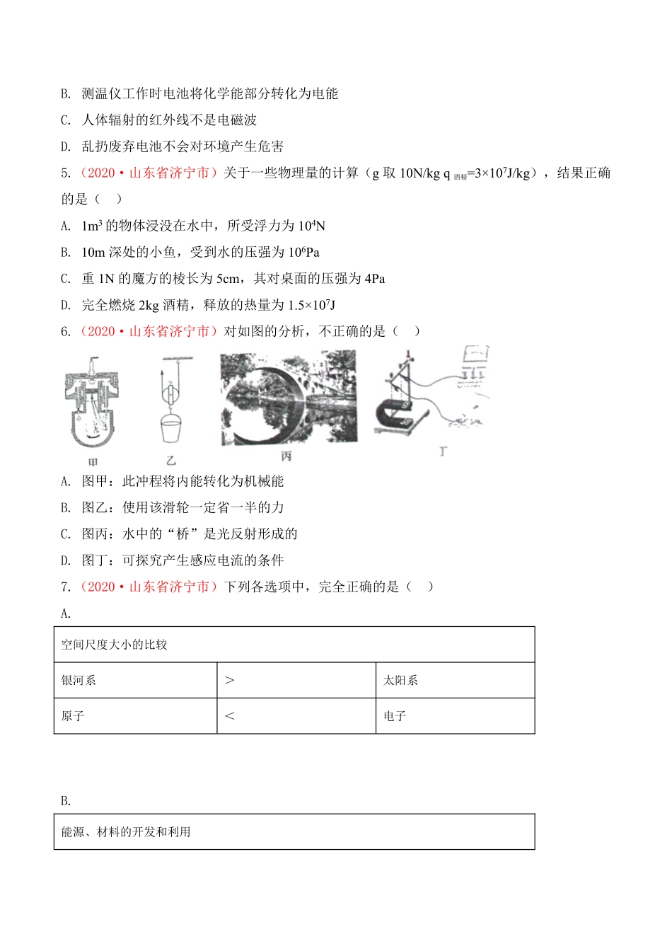 专题25  力、热、电综合（原卷版）.pdf_第2页