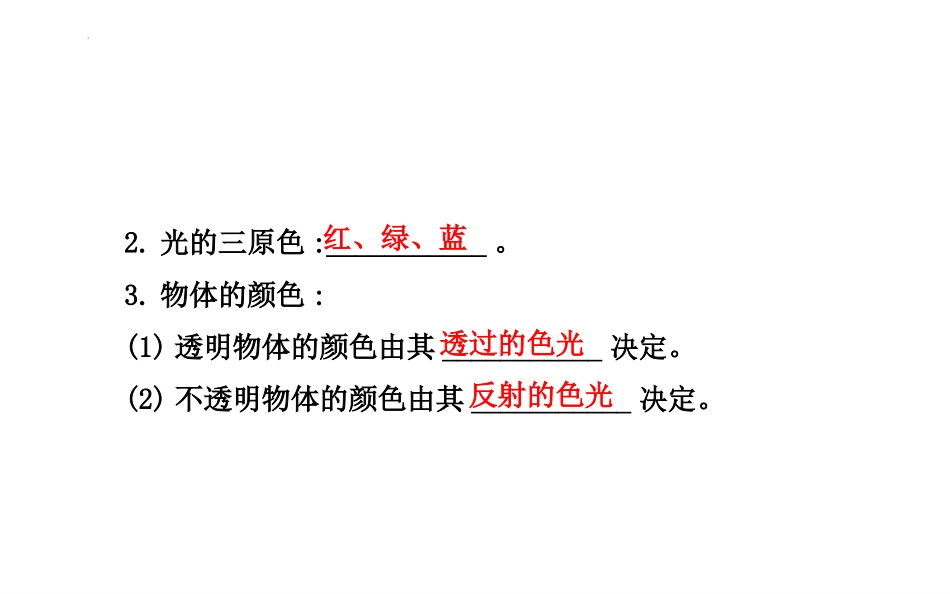 第三章 光现象【考点串讲PPT】-2023-2024学年八年级物理上学期期中考点大串讲（苏科版）.pptx_第3页