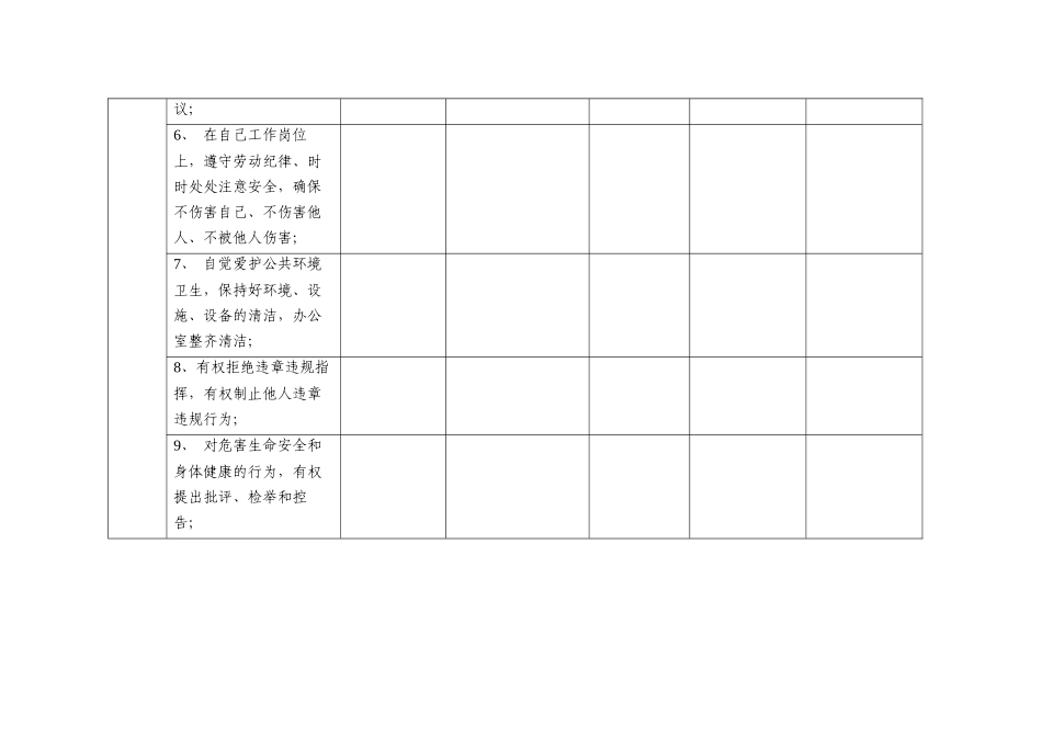 行政综合部员工2023年度安全生产目标责任制考核表.doc_第3页