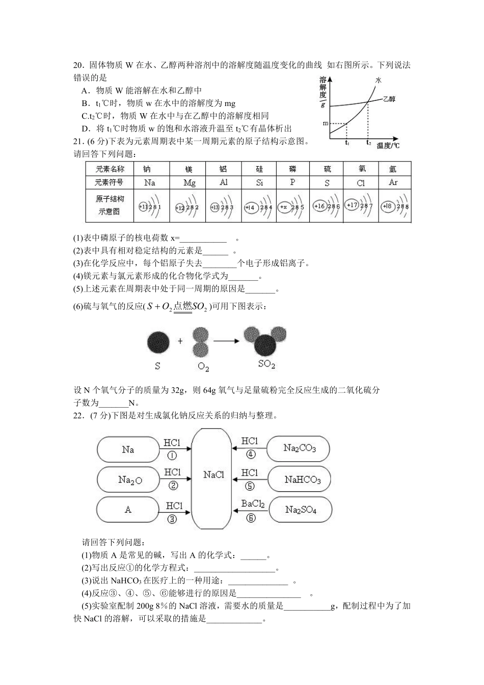 江苏省南通市2011年中考化学试题及答案.pdf_第2页