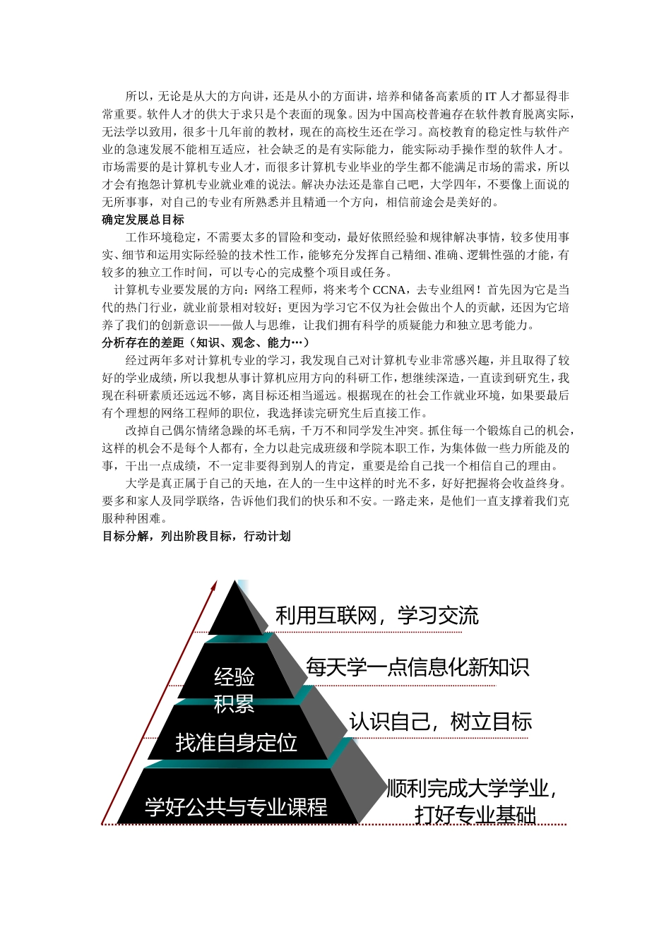 计算机专业-大学生的职业生涯发展规划书.doc_第3页