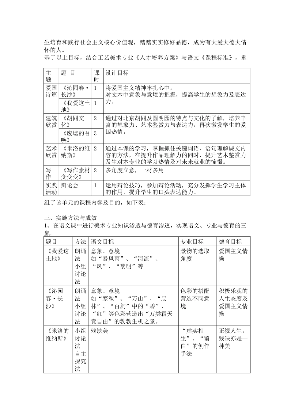 全国教师教学能力大赛语文基础模块教学实施报告.docx_第2页