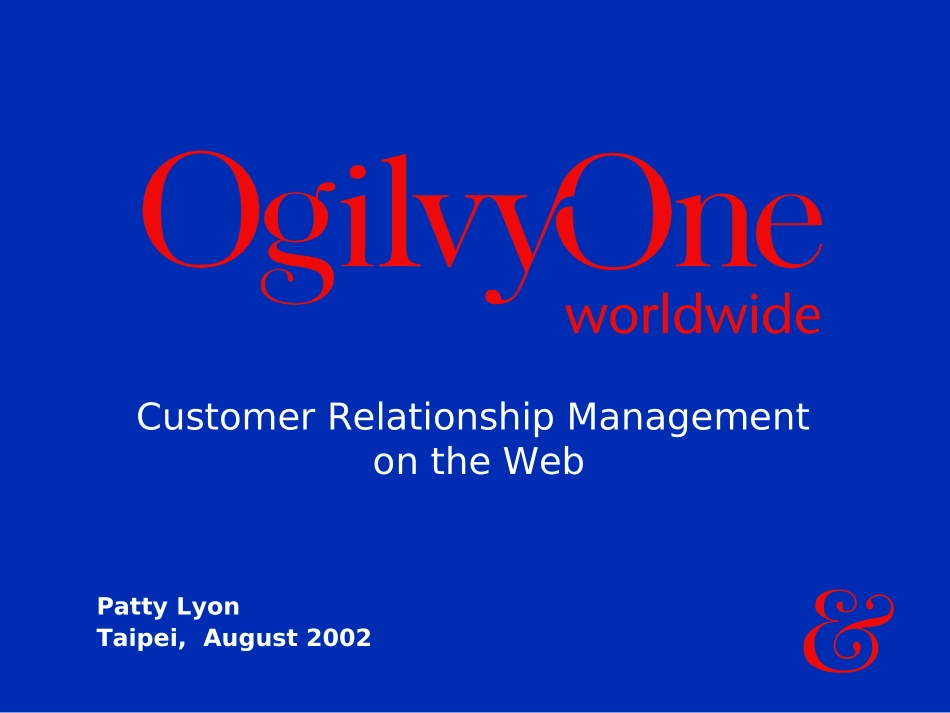 Customer Relationship Management on the Web.PPT_第2页